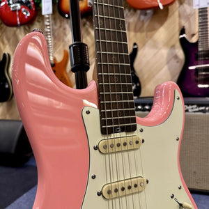 Guitare Schecter Nick Johnston Signature HSS – Atomic Coral  Italie Musique