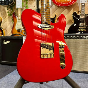Guitare BJ Guitars Custom Telecaster Candy Red  Italie Musique