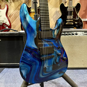 Guitare Schecter C-1 Hydro-Dip Midnight Tide  Italie Musique